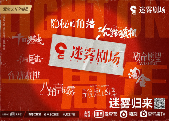 迷雾剧场回归: 《八角亭谜雾》《谁是凶手》《淘金》《致命愿望》四部作品即将上线